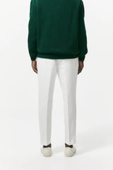 Textured Cotton-Linen Trouser